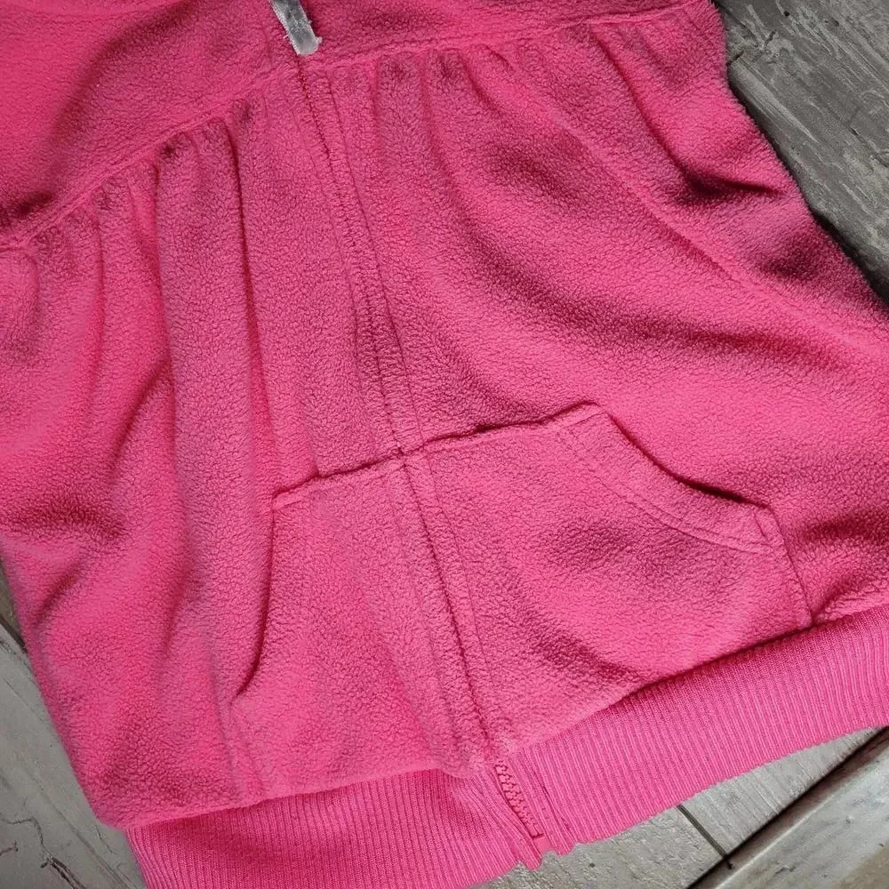 Carter's Pink Hooded Baby Toddler Girl Fleece Vest Size 18m